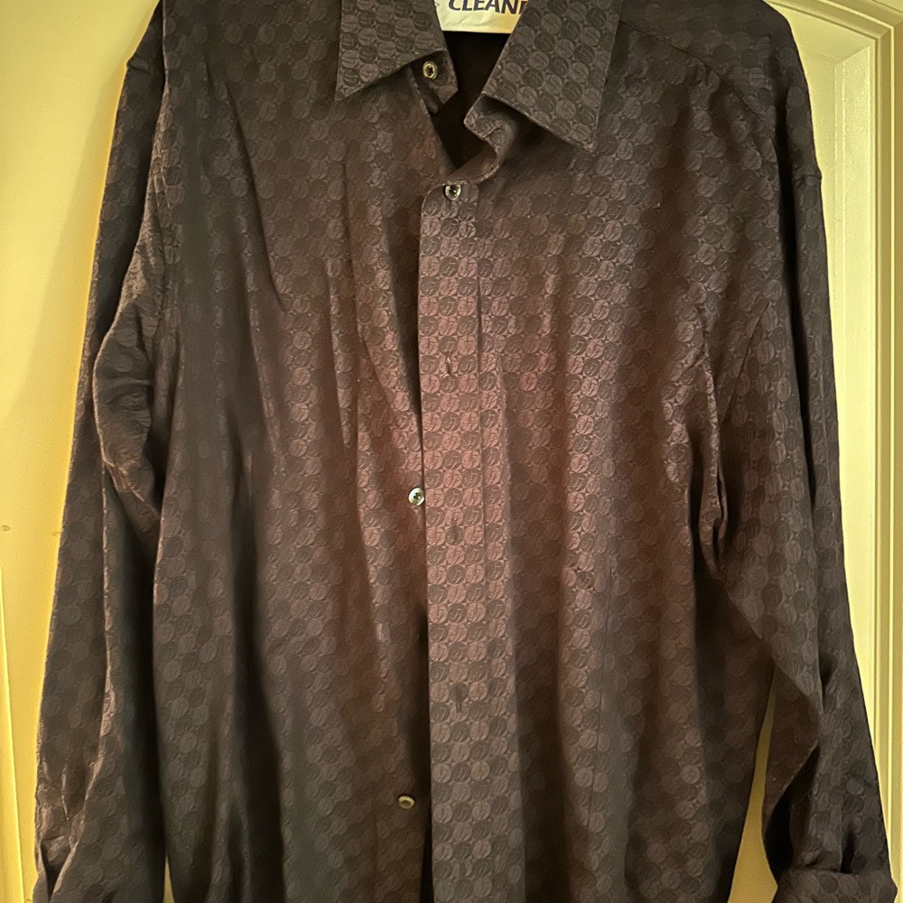 Sean John Charcoal Patterned Casual Shirt